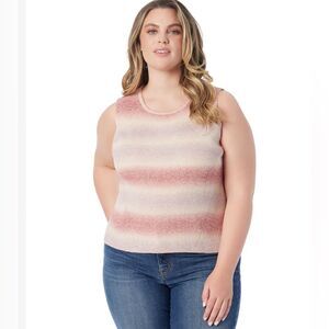 Jessica Simpson Daryia ribbed sweater tank in Chili oil size 2X NWT